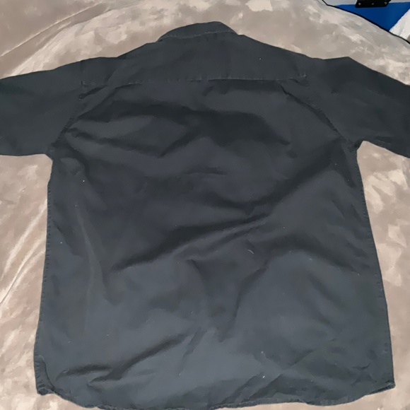 Black‎ Wrangler Short Sleeve button down Size M everyday basic workwear casual - Picture 14 of 16